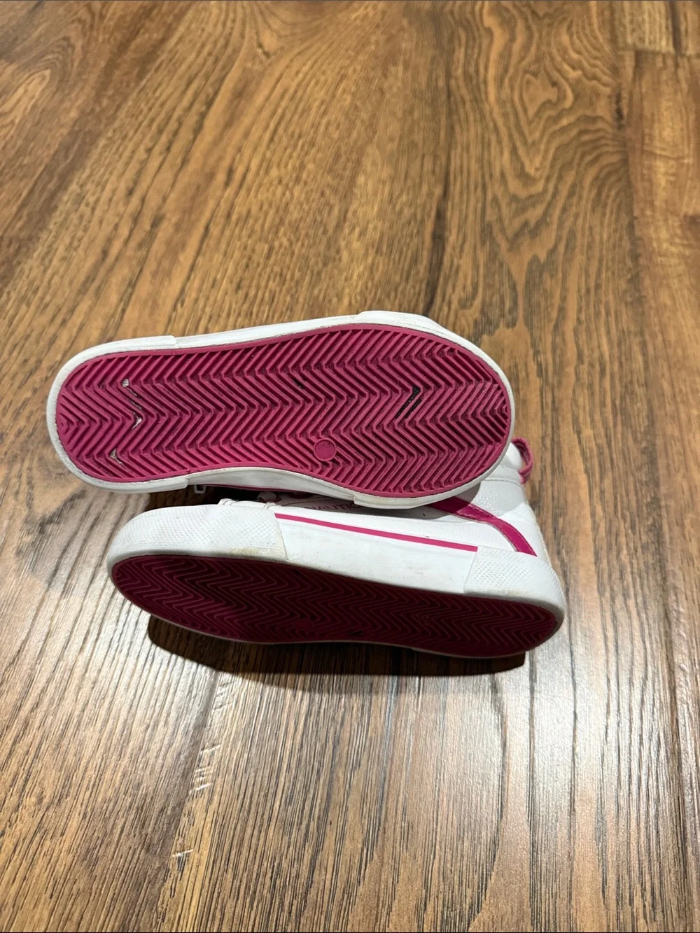 Nautica Kids White and Pink High-Top Sneakers